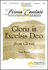 Gloria in Excelsis Deo SATB choral sheet music cover